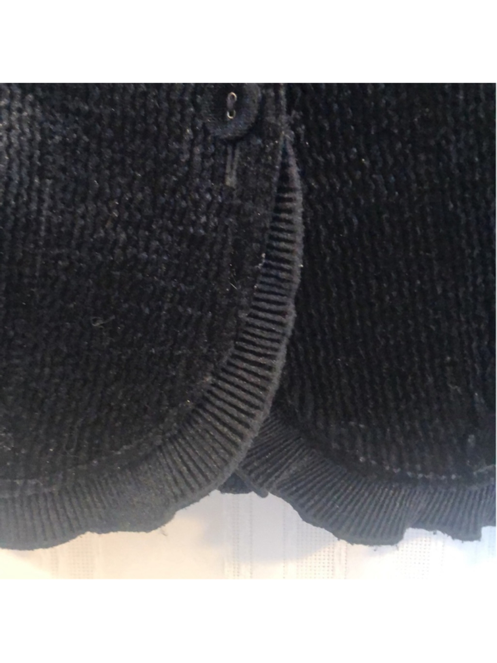 CHICOS Sz 3 Elegant Black Women's Cardigan Jacket PREWORN Pit to Pit 23 1/2" - Picture 5 of 15